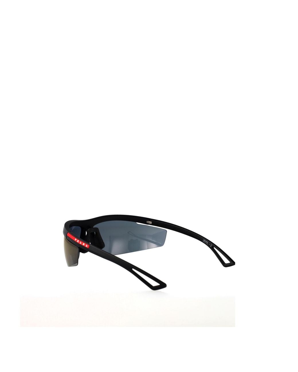 Prada Linea Rossa Blue Half Frame Sunglasses for men
