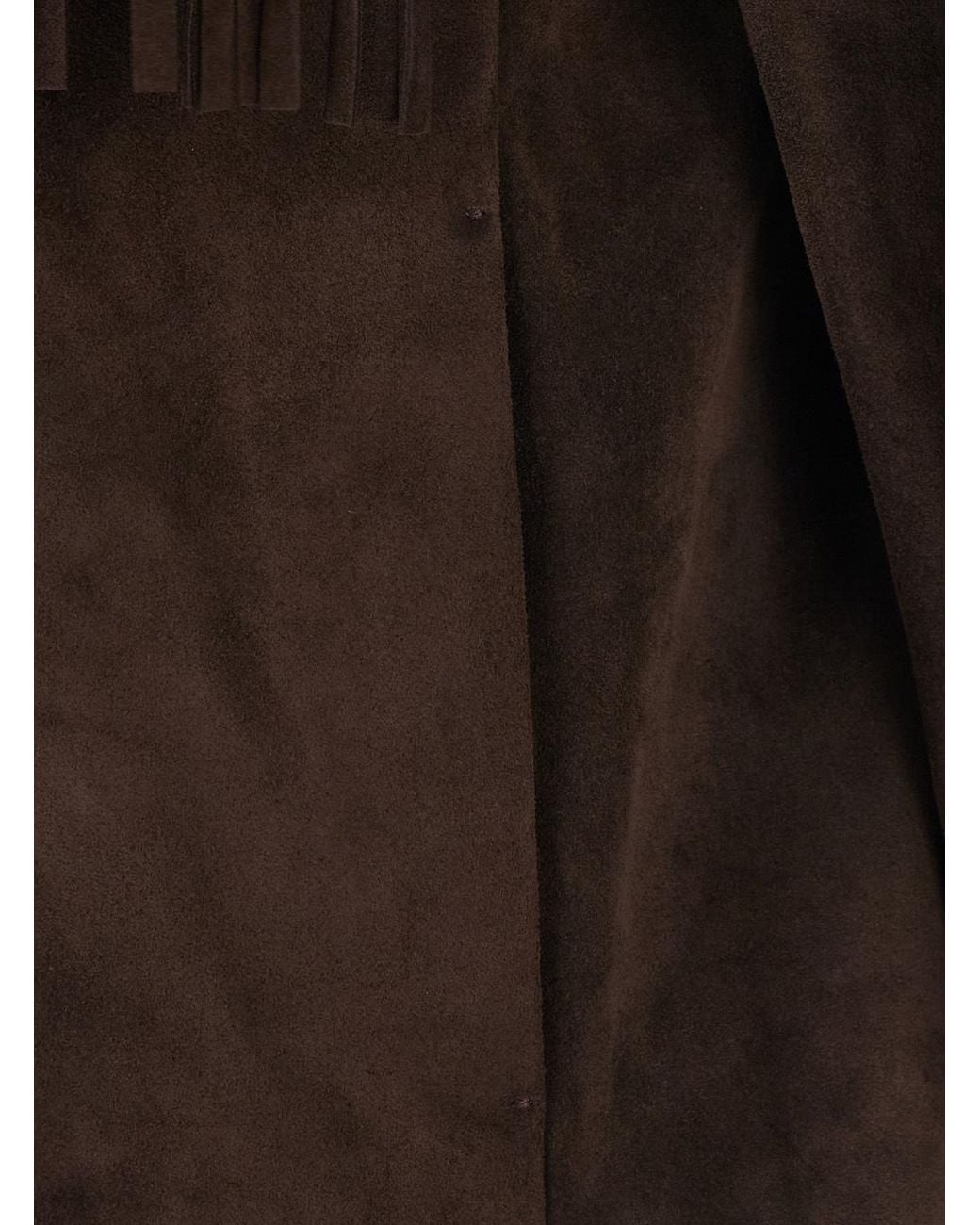 FRAME Black Rodeo Fringed Suede Jacket