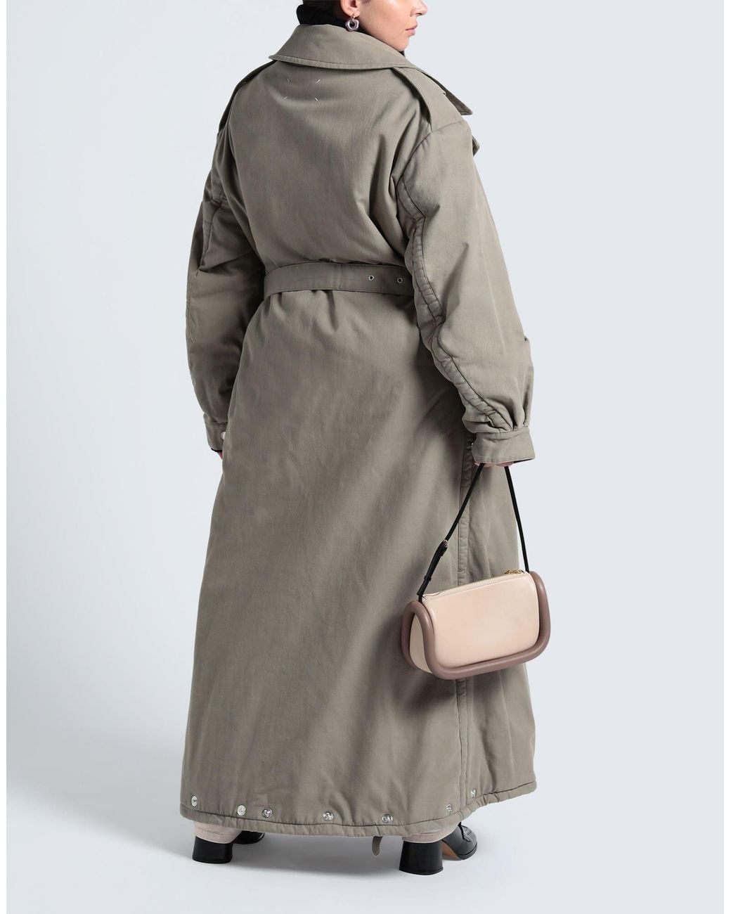Maison Margiela Natural Solid Color Trench Coat