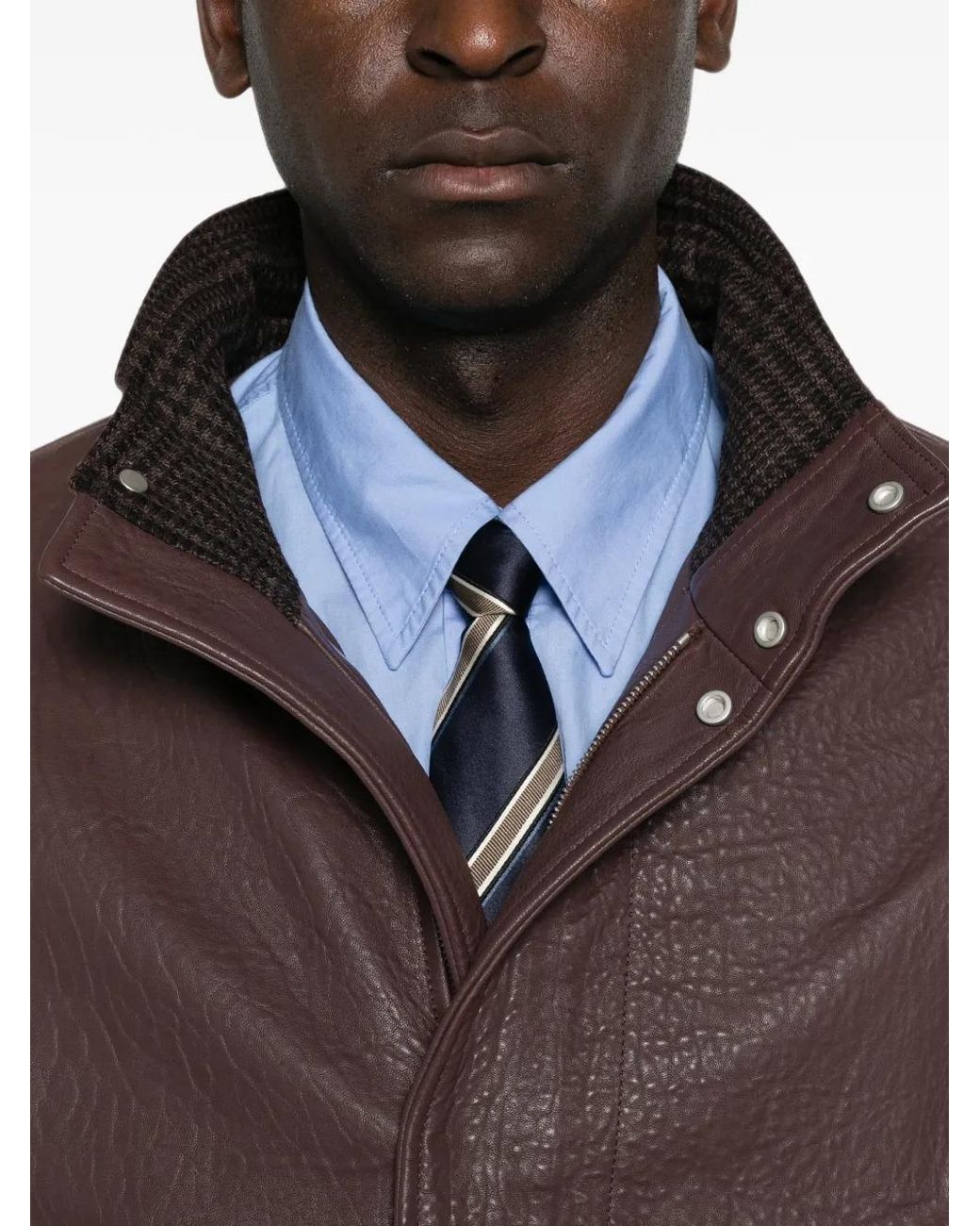 Lardini Brown Long Sleeved Jacket for men