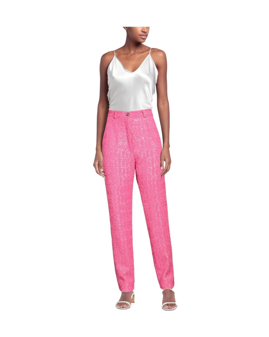Dolce & Gabbana Pink Casual Trouser