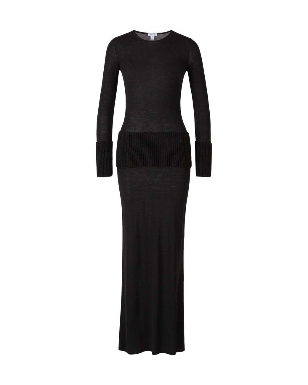Alaïa Black Knitted Maxi Skirt