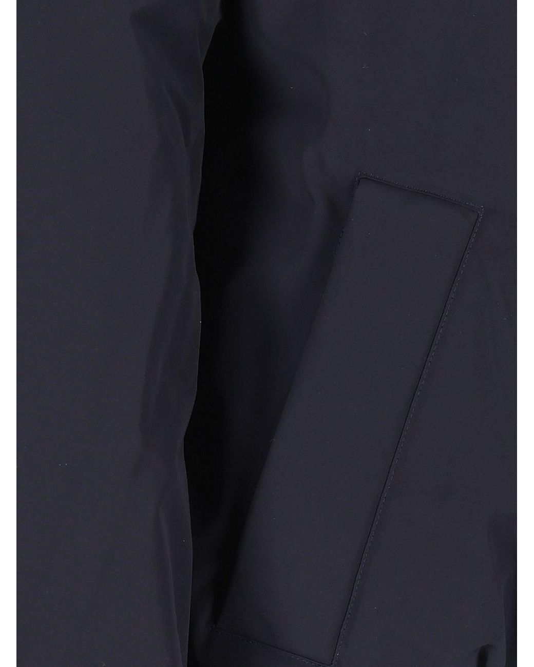 Polo Ralph Lauren Blue Padded Jacket With Fleece Collar