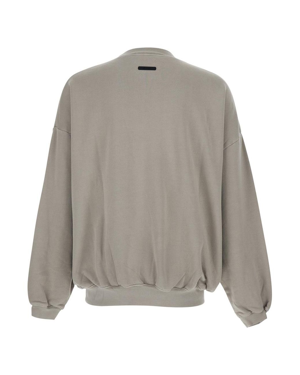 Fear Of God Gray Essentials Logo Sweatshirt for men