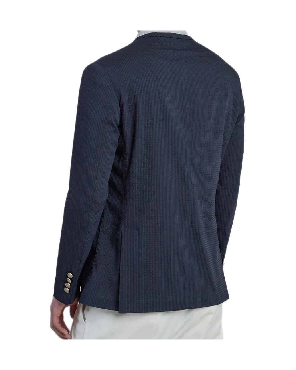 Eleventy Blue Long-Sleeved Suit Jacket for men