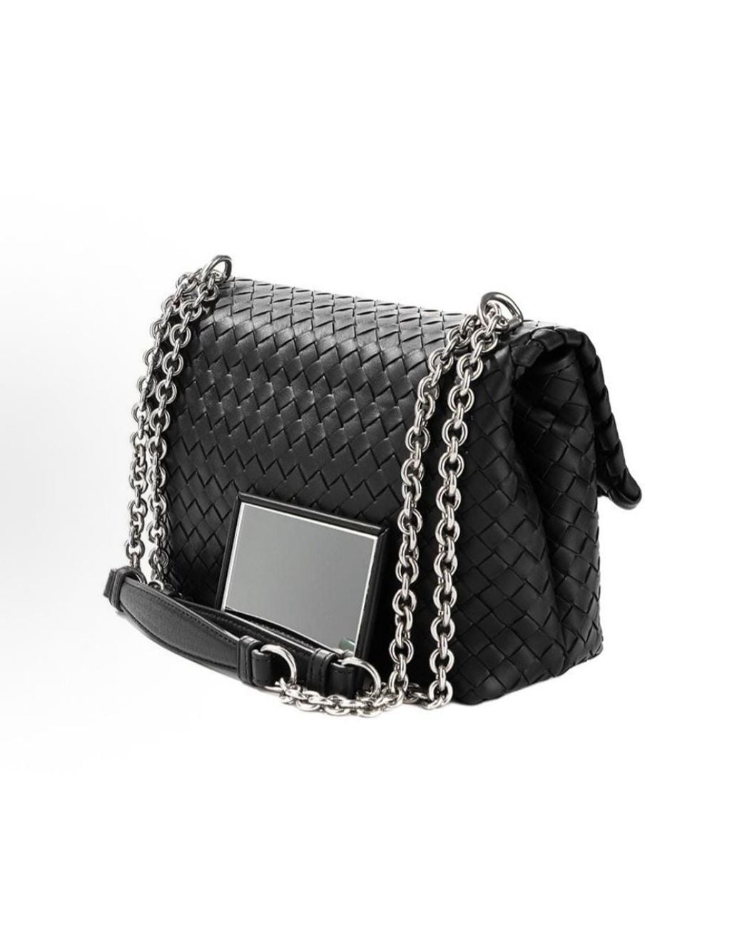 Bottega Veneta Black Flap Shoulder Bag