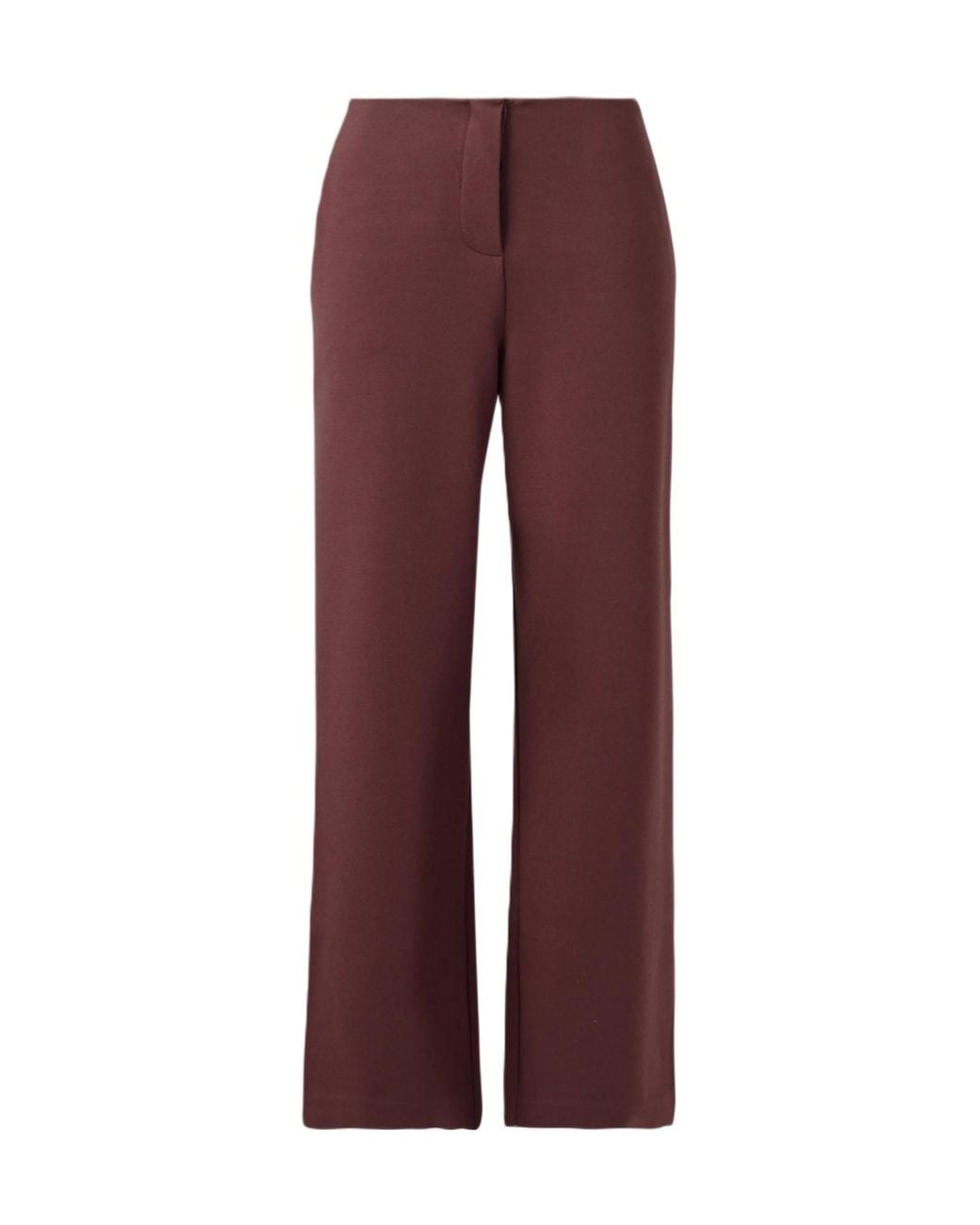 Max Mara Red Wide-Leg Casual Pants