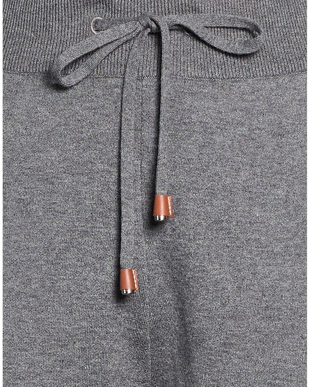 Burberry Gray Solid Color Sweatpants