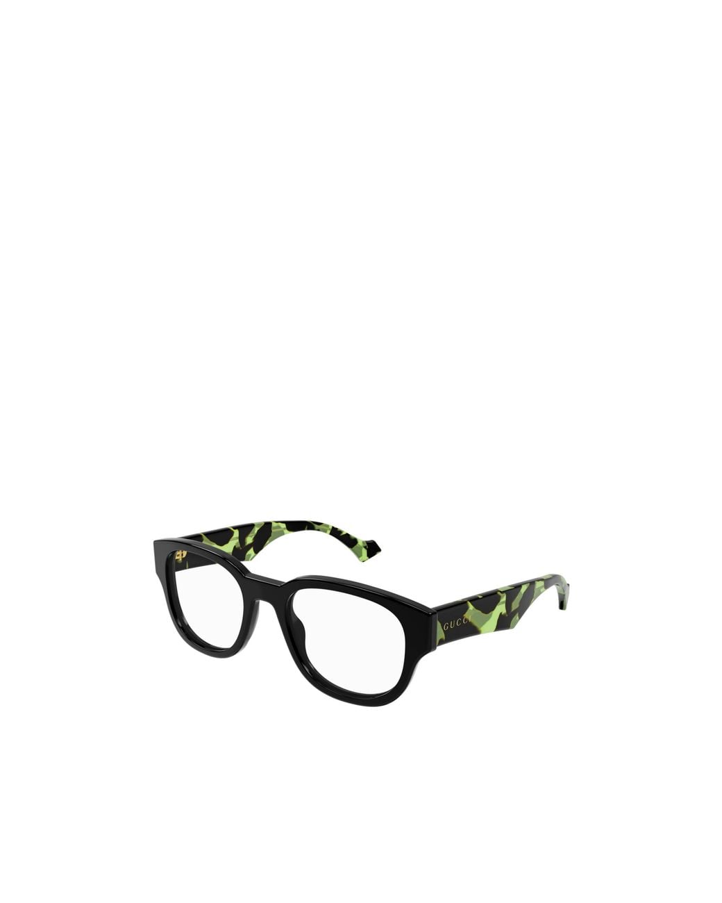 Gucci Black Eyewear Panthos Frame Glasses for men
