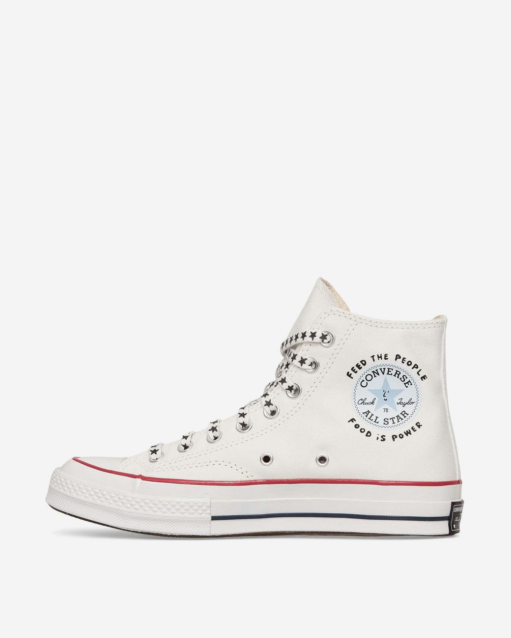 Converse White Patterned Sneakers