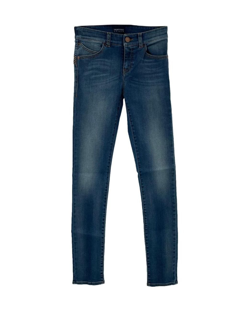Armani Jeans Blue Zipper Button Denim Pants