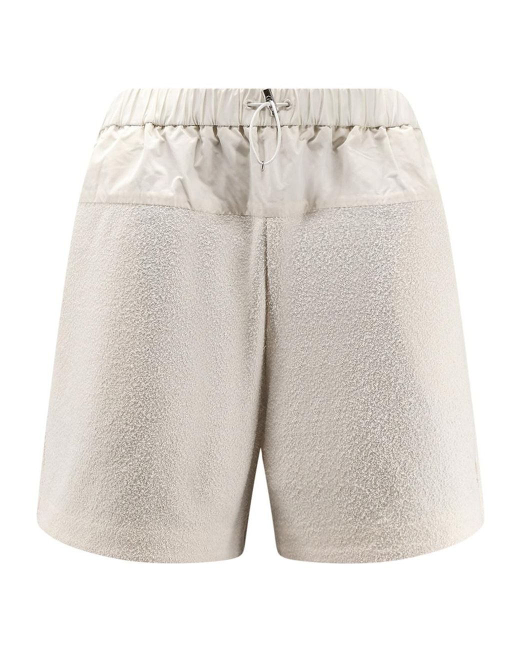 Moncler Gray Boucle Elastic Waist Shorts