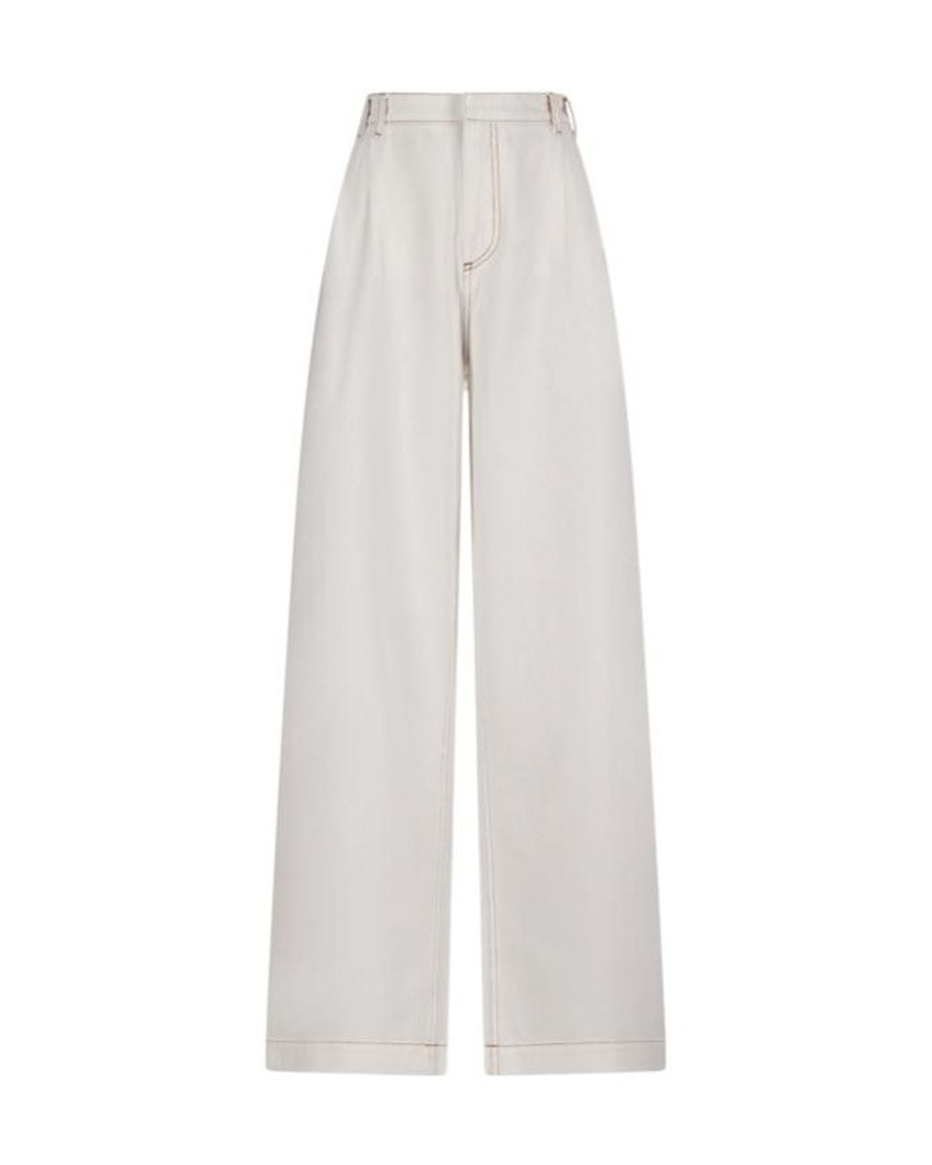 DARKPARK White Straight-Leg Trousers