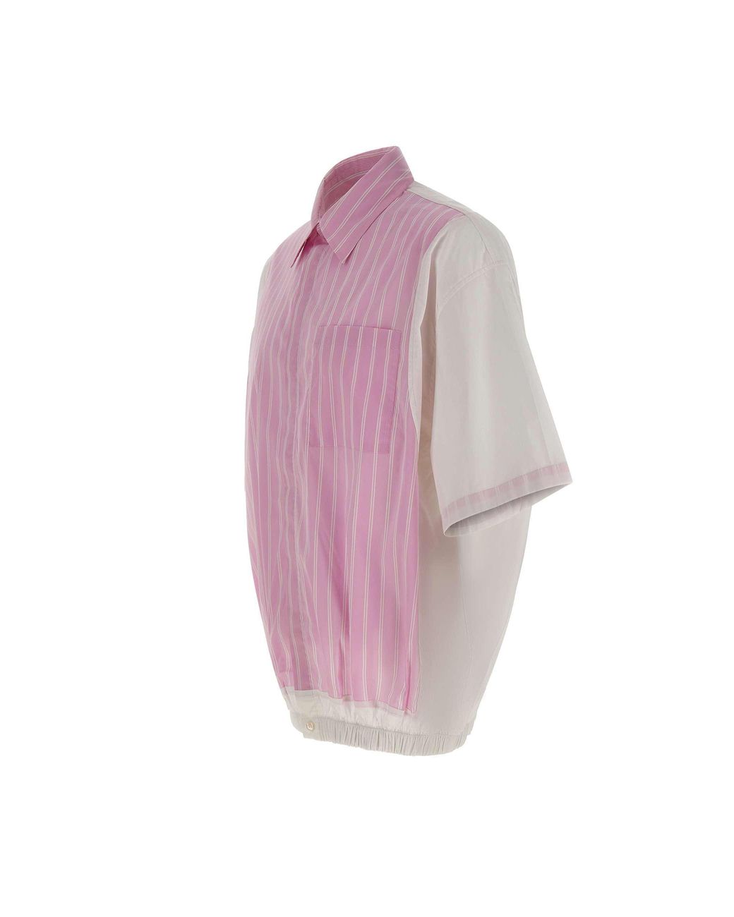 PDF CHANNEL Purple Striped Colour-Block Shirt for men