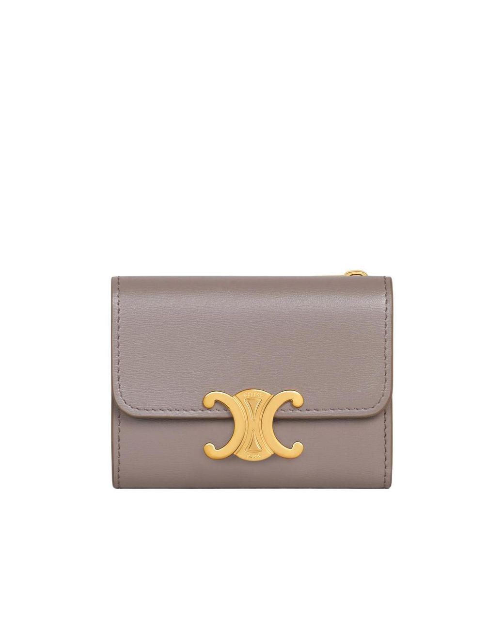 Céline Gray Compact Wallet Triomphe