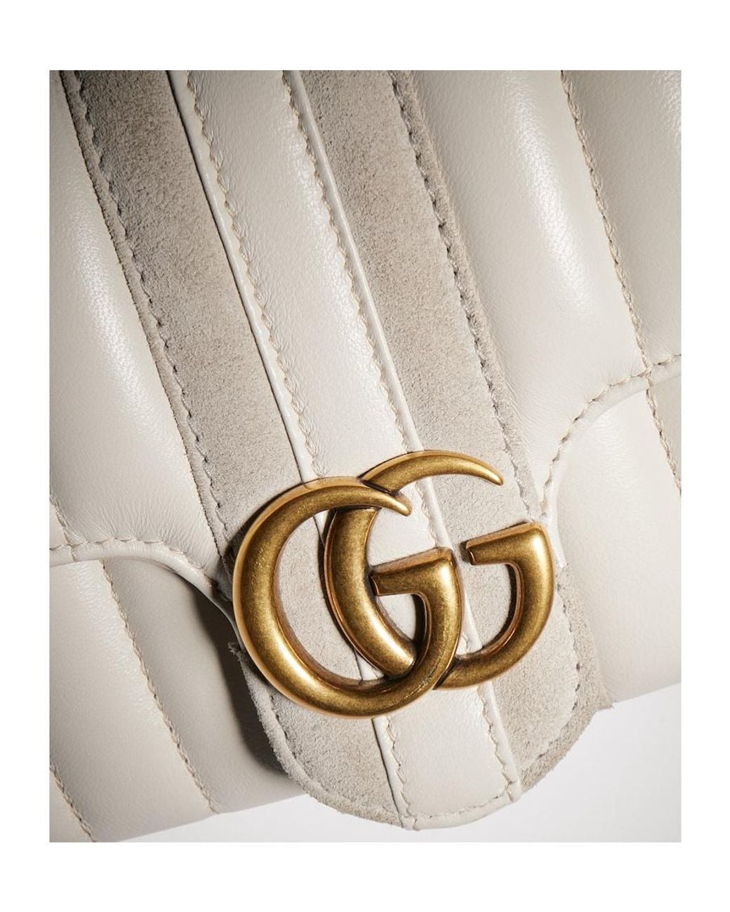 Gucci Natural Jetset Gg Marmont Small Shoulder Bag