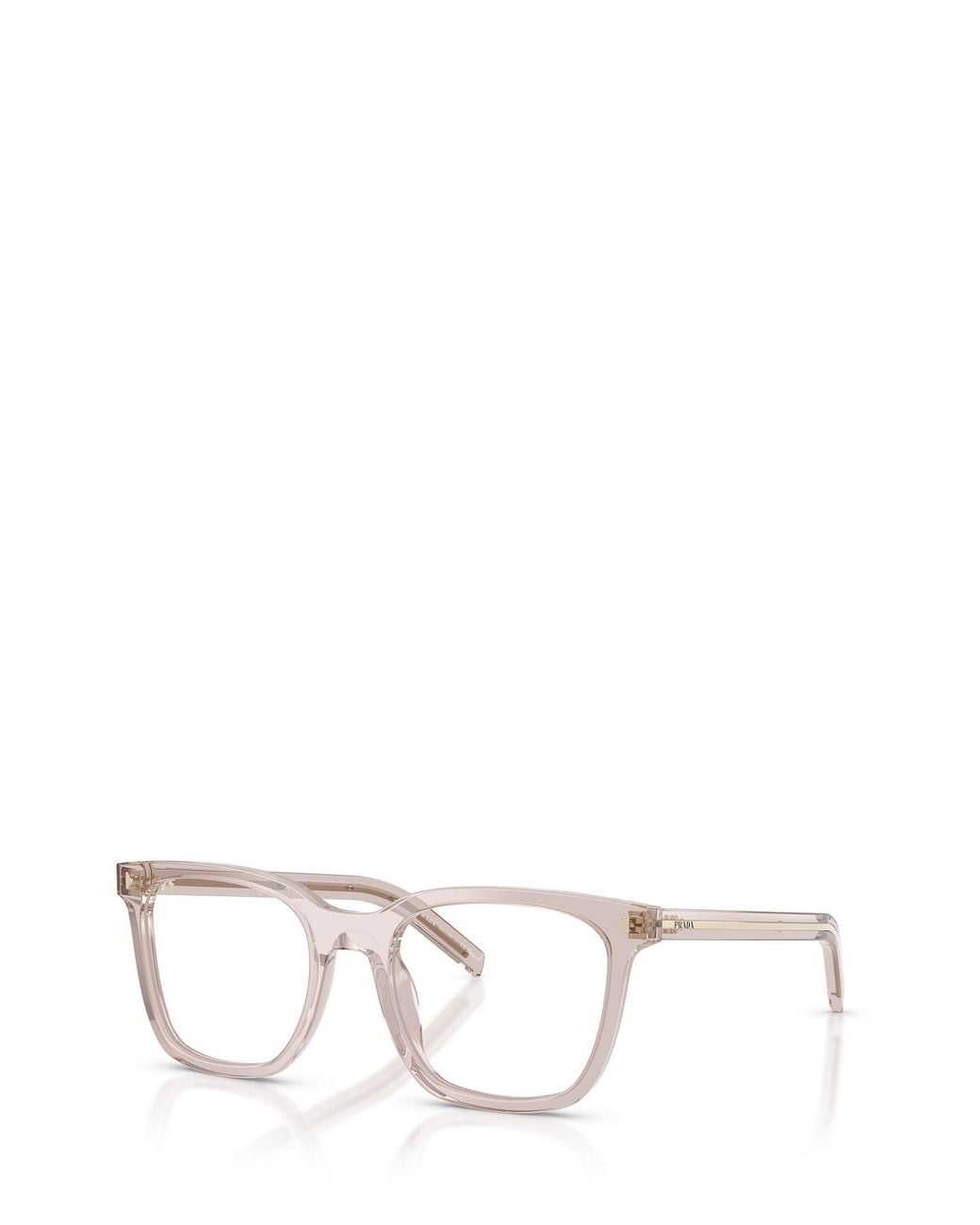 Prada White Eyewear Square Frame Glasses
