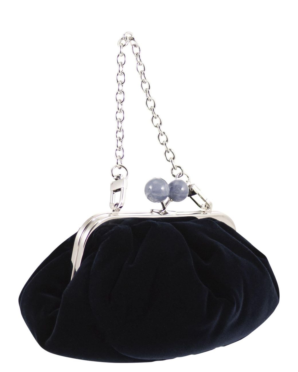 Weekend by Maxmara Black Wkagiochi Velvet Clutch Bag