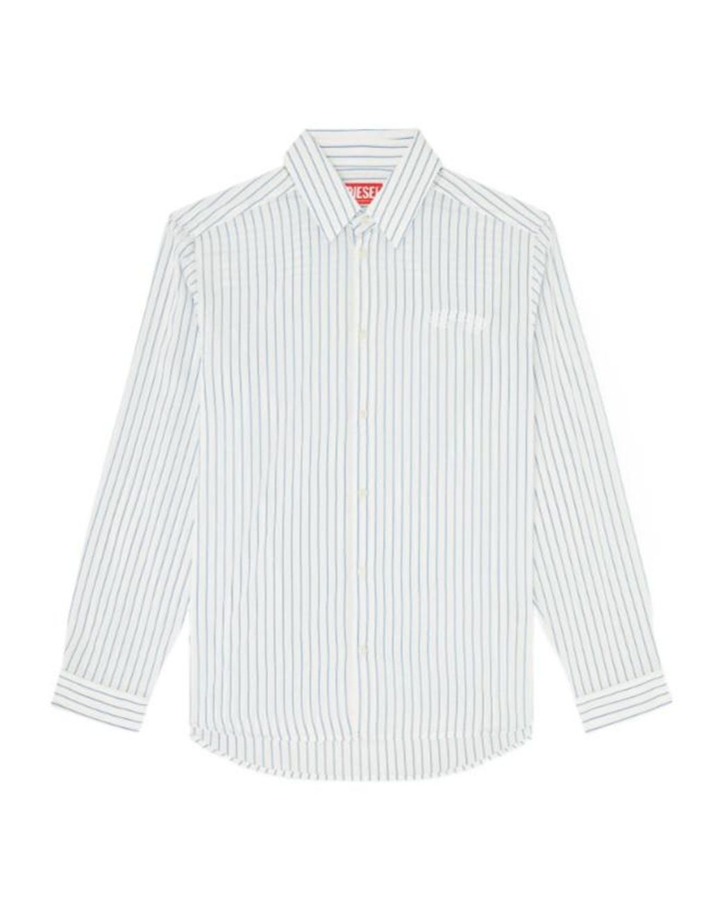 DIESEL White S-Simply-Agcl Long-Sleeved Shirt for men