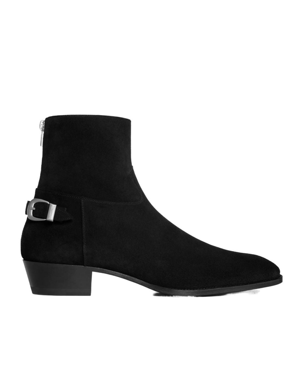 Céline Black Round-Head Short Boots for men