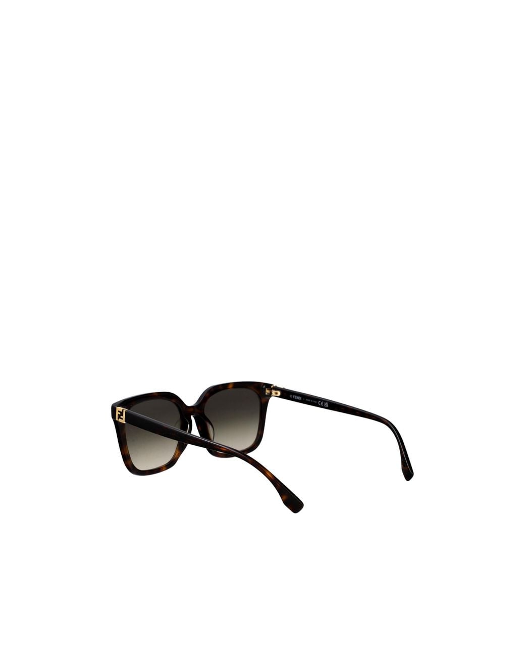 Fendi White Eyewear Butterfly Frame Sunglasses
