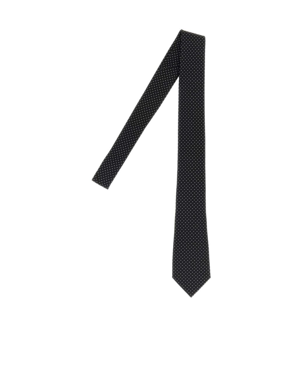 Tom Ford Black Micro Dots Tie for men