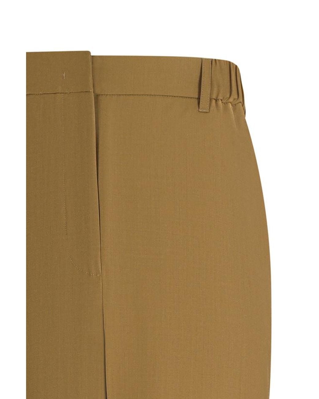Max Mara Natural Mxmeditto Fluid Tailored Trousers