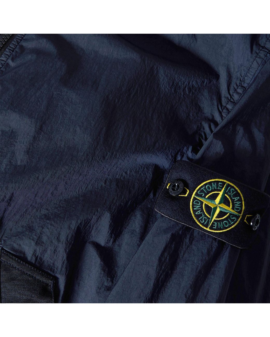 Stone Island Blue Stand-Collar Bomber Jacket for men