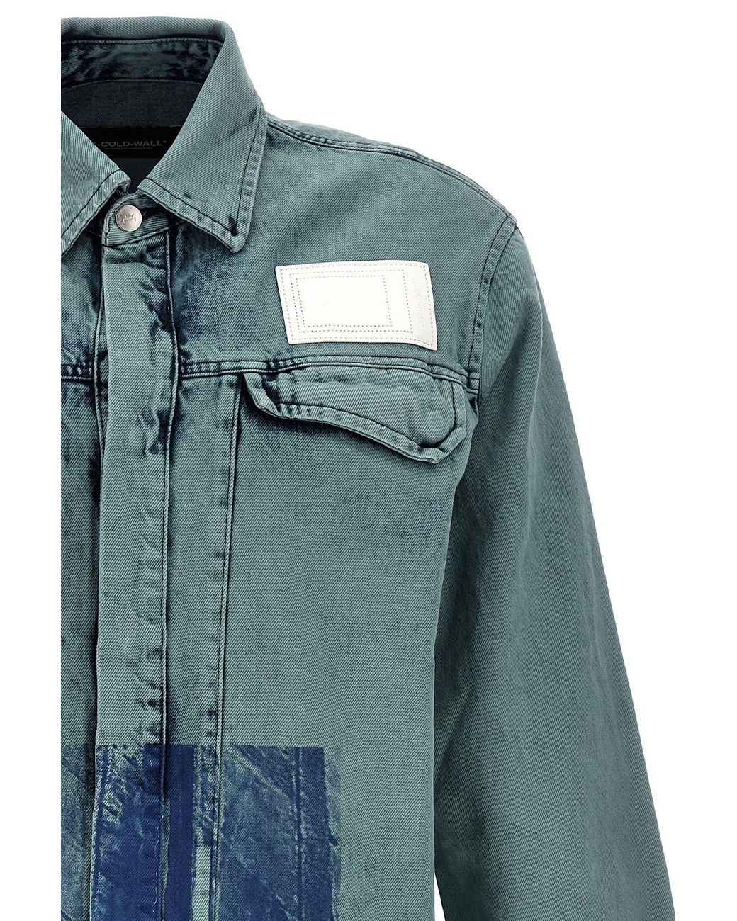 A_COLD_WALL* Blue 'Bleached Overdyed' Shirt for men