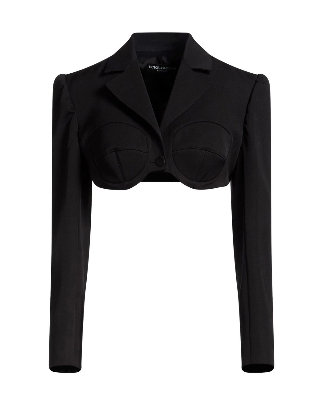 Dolce & Gabbana Black Solid Color Jackets