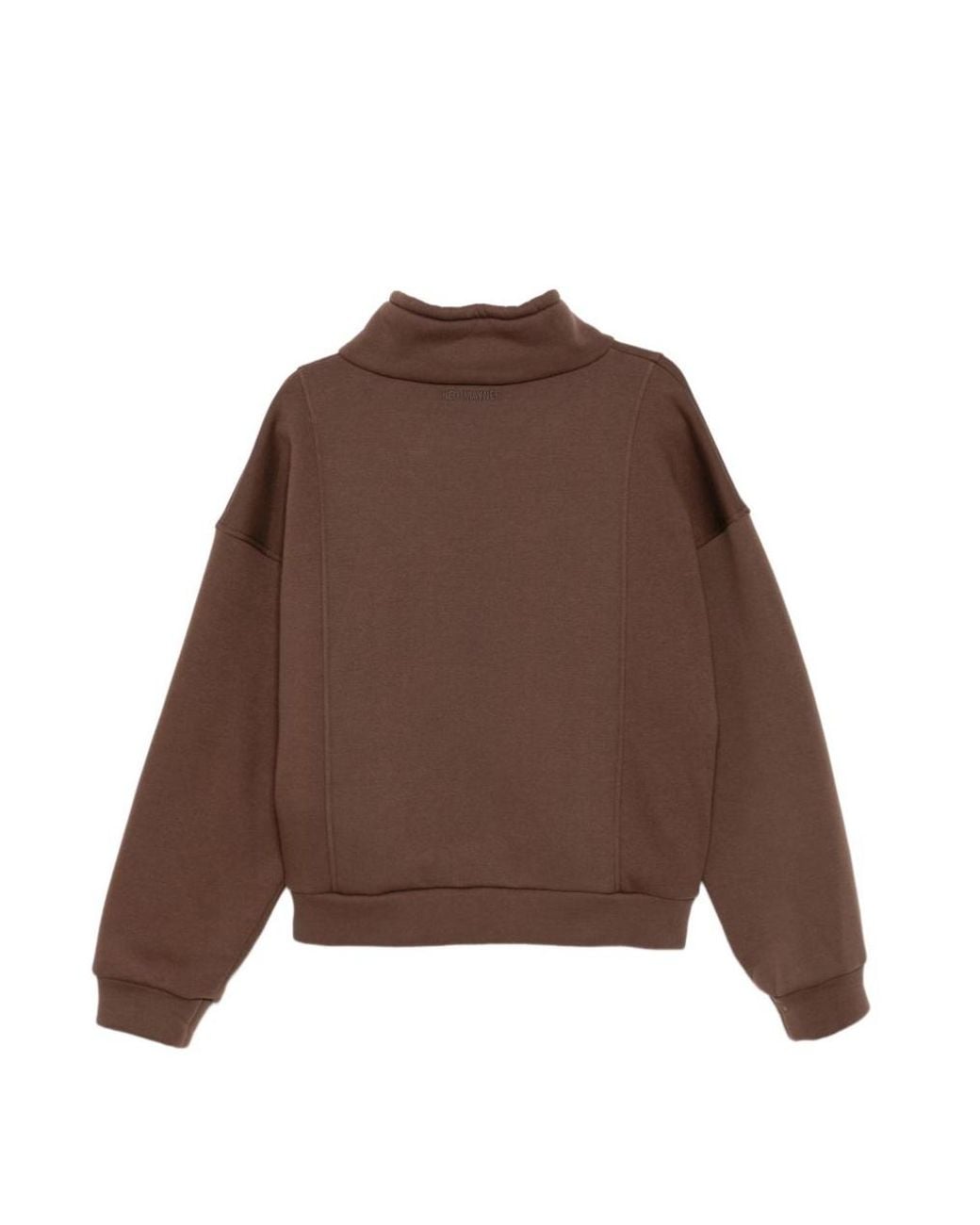 Hed Mayner Brown Funnel Neck Sweatshirt for men