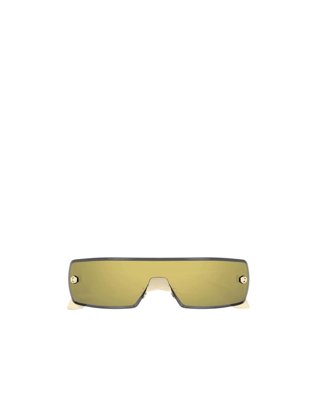 Alaïa Yellow Alaïa Azzedine Shield Frame Sunglasses