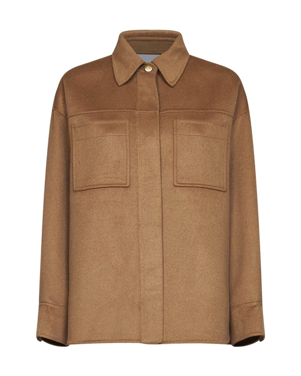Kaos Brown Long-Sleeved Casual Jacket
