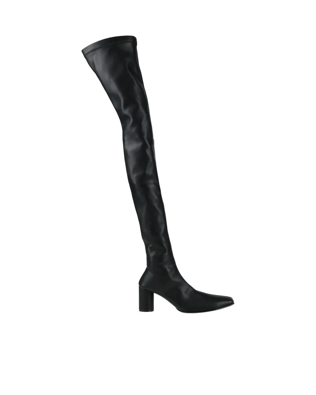 MM6 by Maison Margiela Black Minimalist High Boots