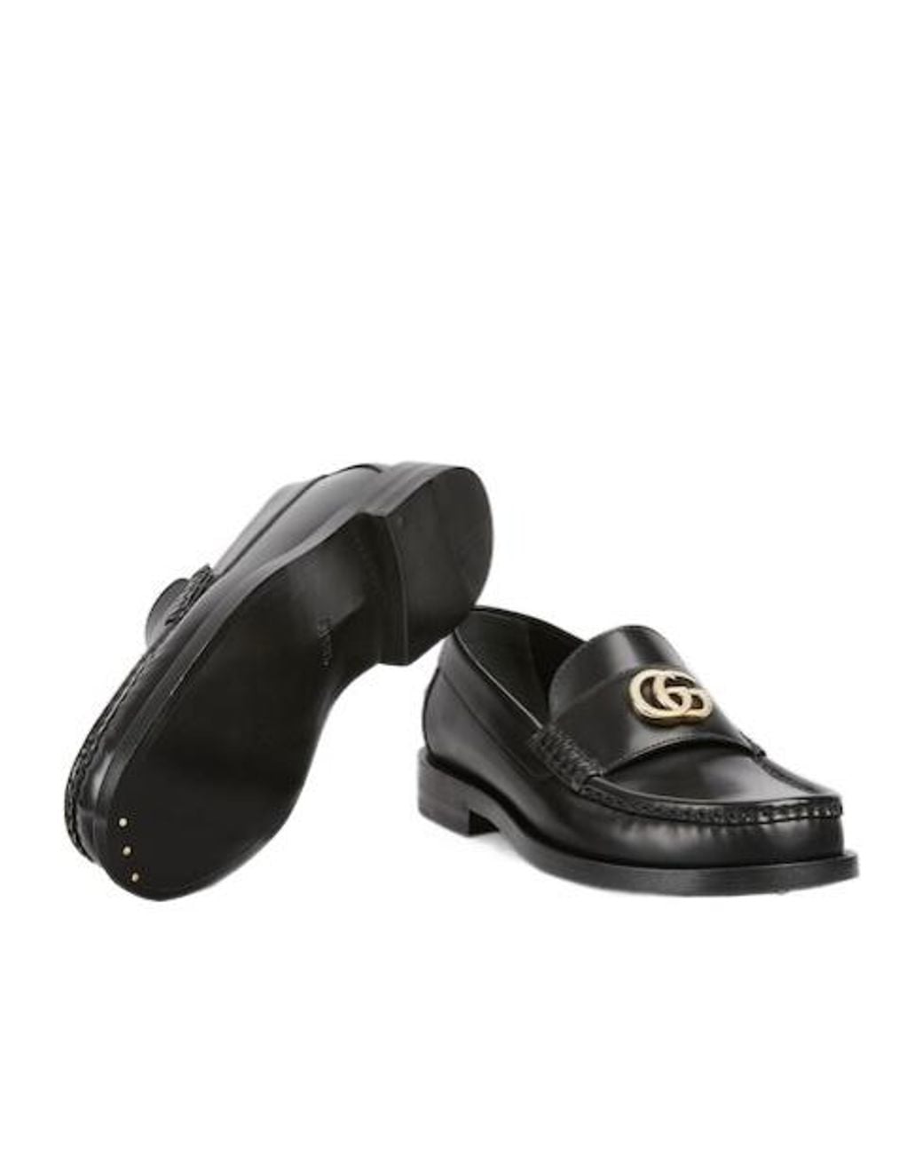 Gucci Black Double G Loafers