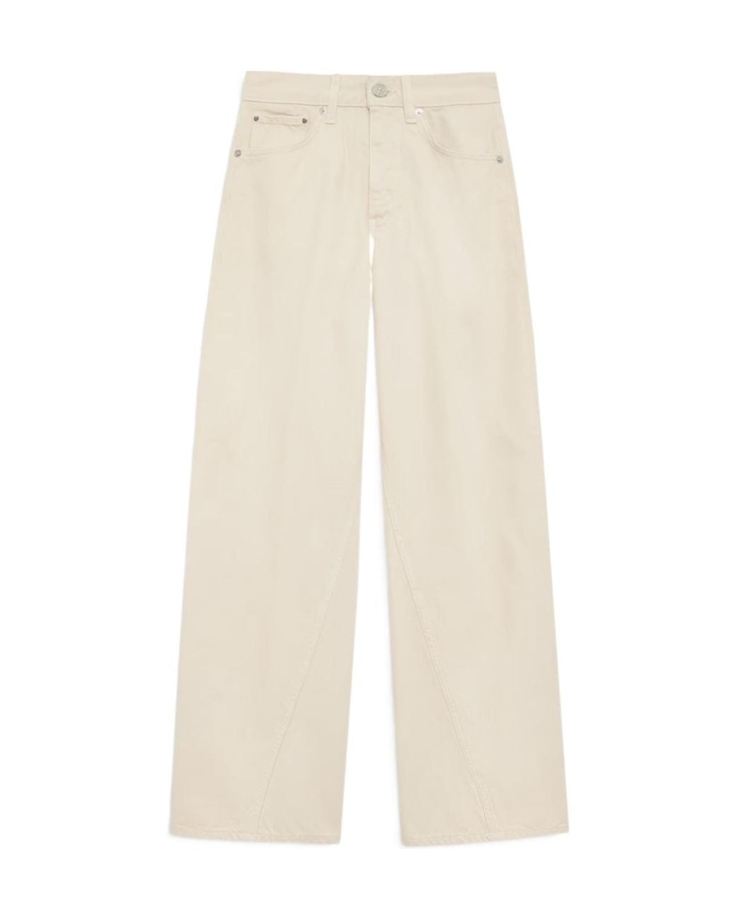 Anine Bing White Wide Leg Jeans