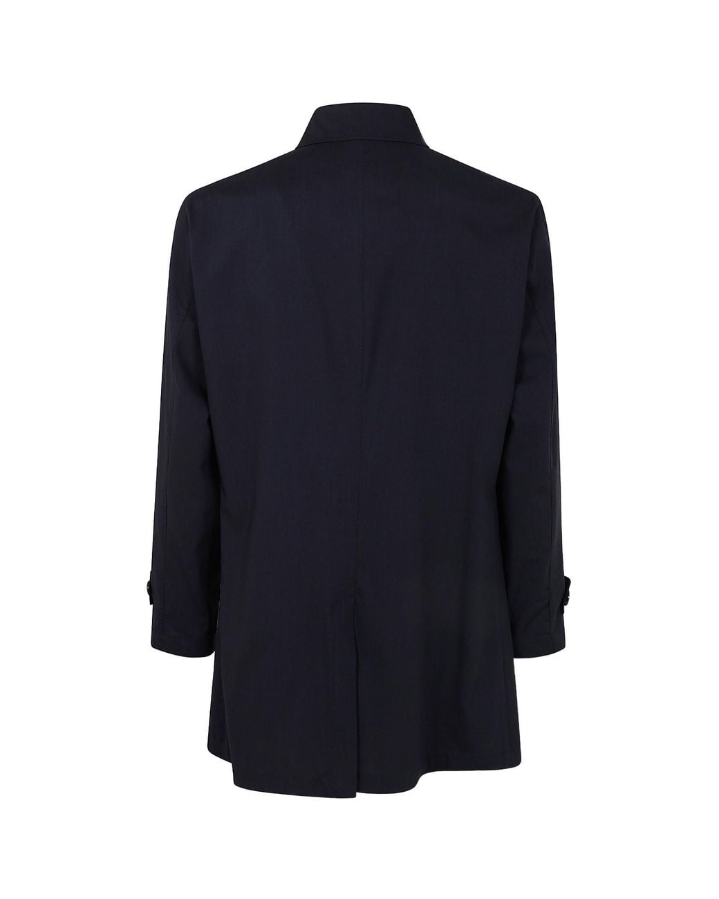 Barba Napoli Blue Long Sleeve Casual Jacket for men