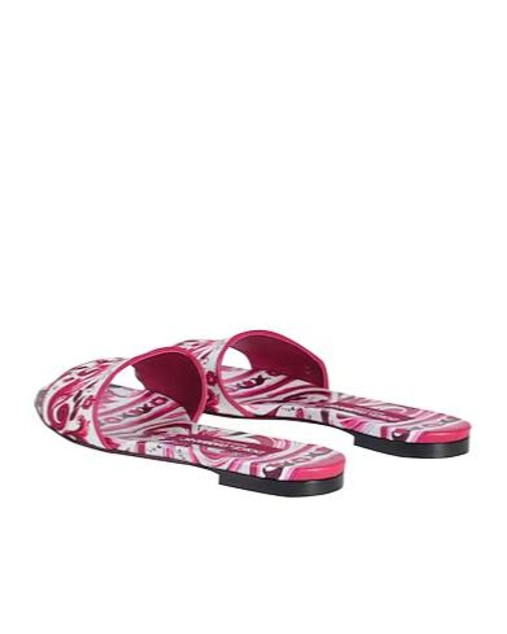 Dolce & Gabbana Pink Floralprint Skate Slides
