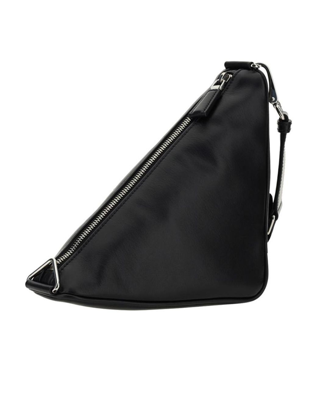 Prada Black Logo Plaque Zipped Shoulder Bag for men