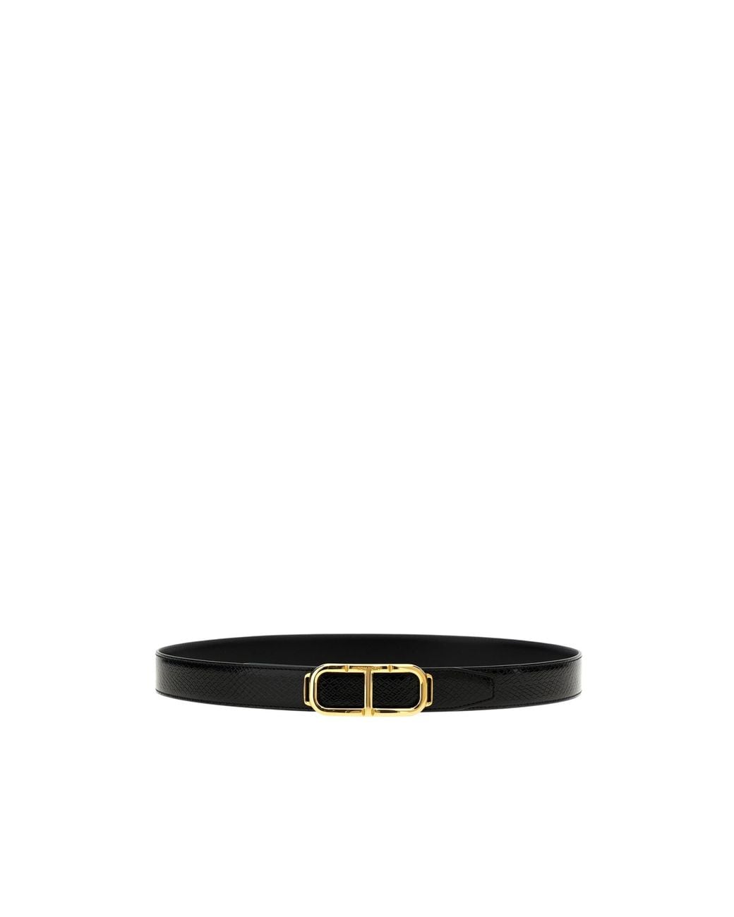 Tom Ford White トムフォード ロゴ リバーシブル ベルト for men