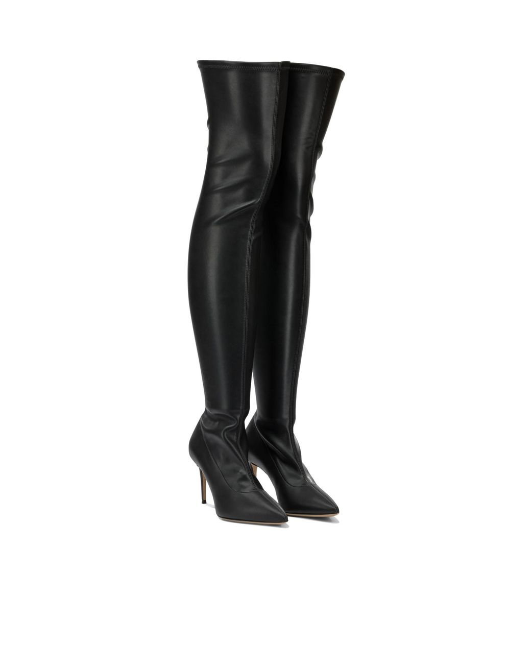 Casadei Black Over-The-Knee Stiletto Boots