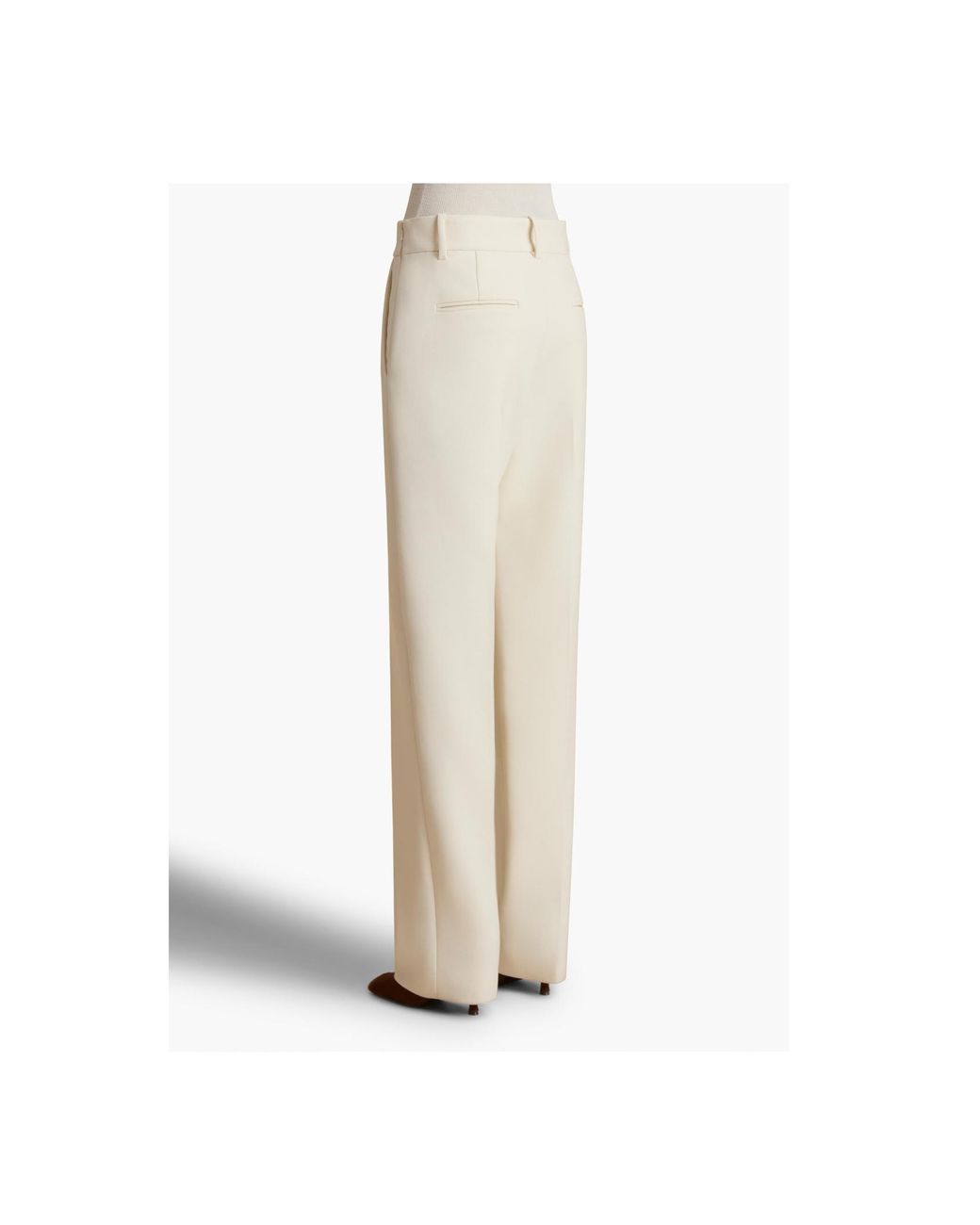 Khaite Natural Belt-Loop Casual Pants