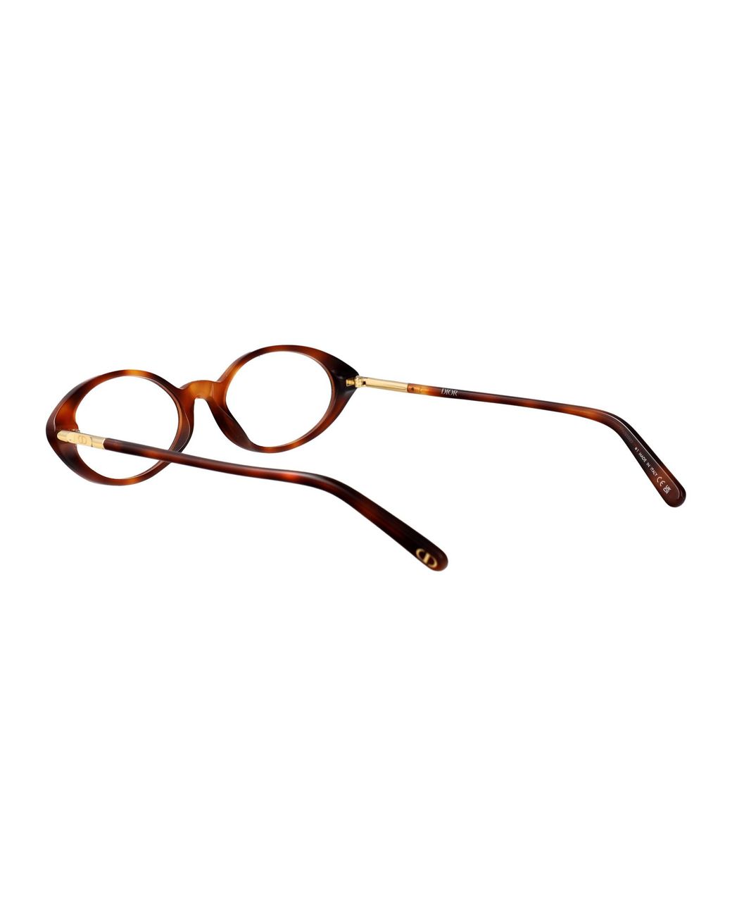 Dior White Full-Rim Non-Prescription Glasses