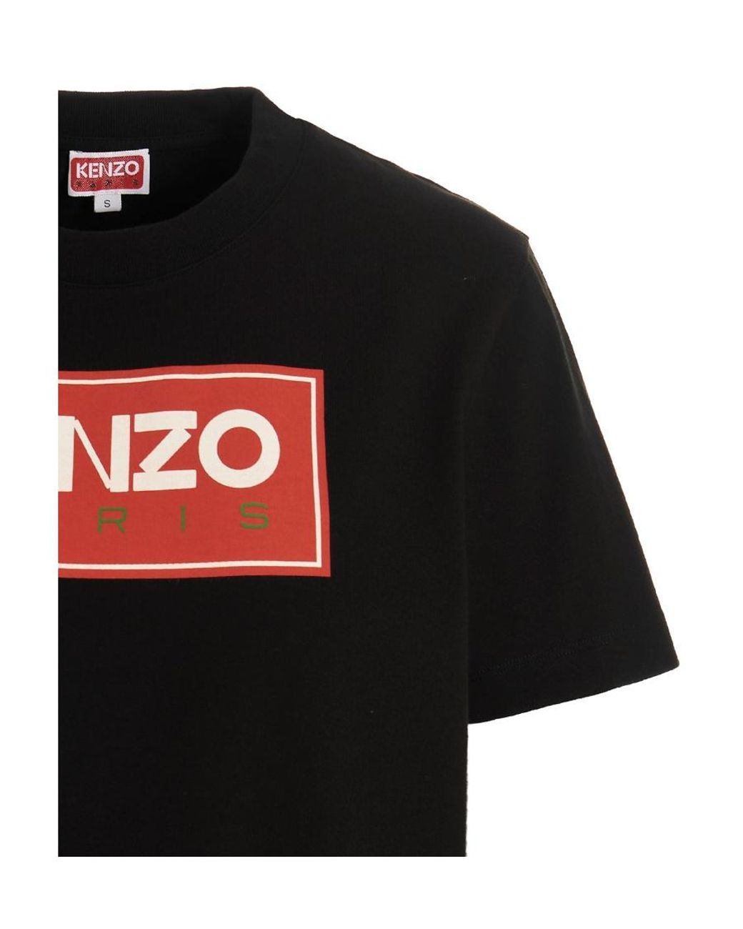 KENZO Black Logo Printed Crewneck T-Shirt