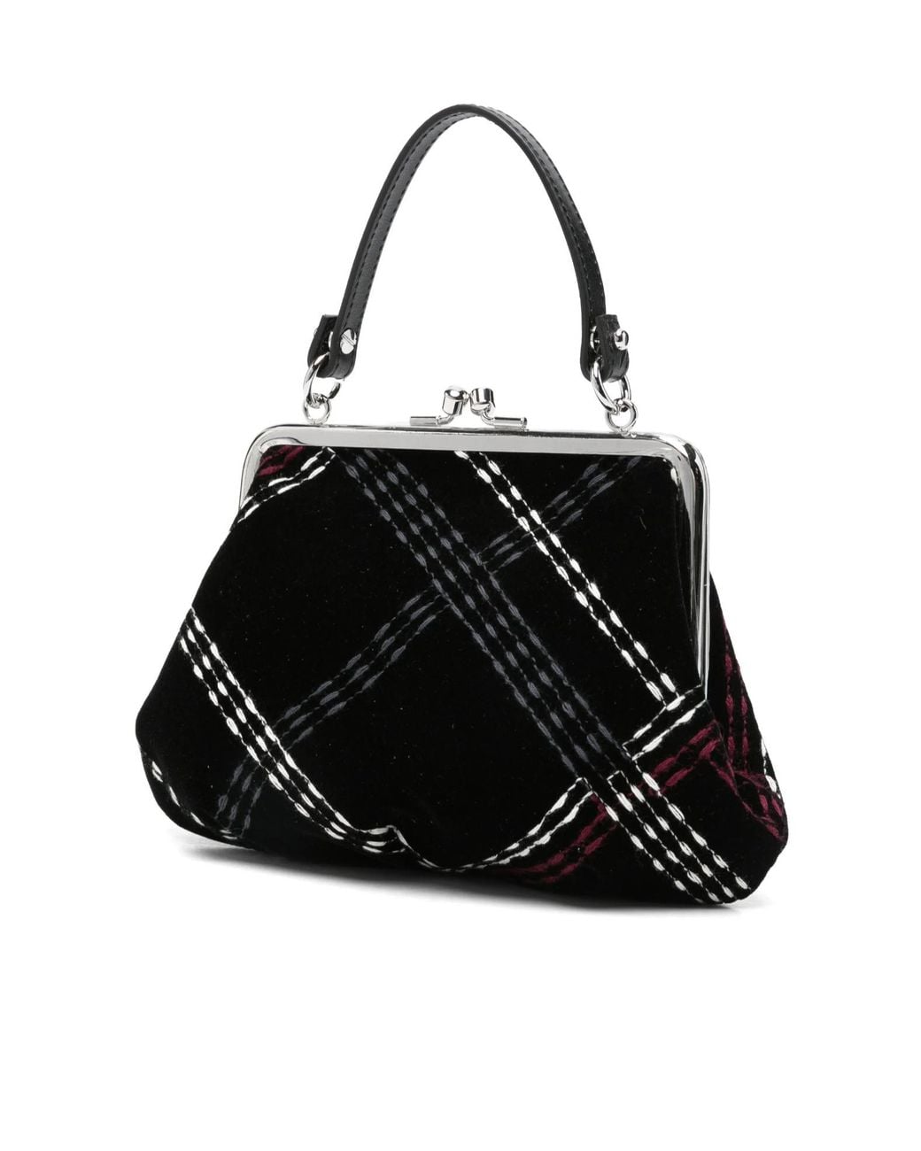 Vivienne Westwood Black Clasp-Closure Shoulder Bag