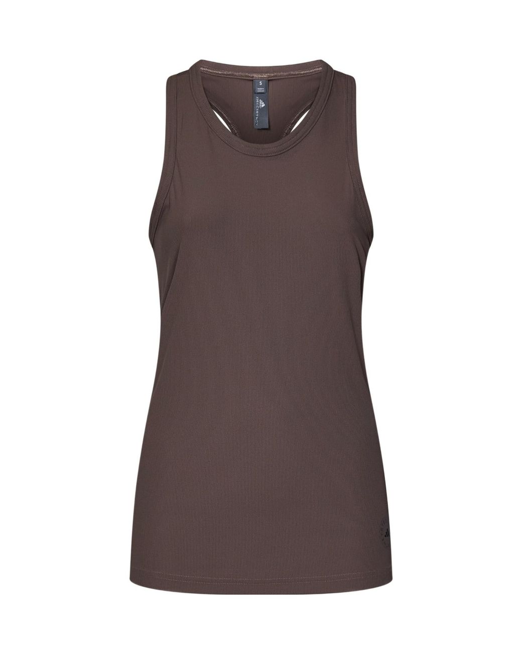 Adidas By Stella McCartney Brown Racer-Back Tank Top