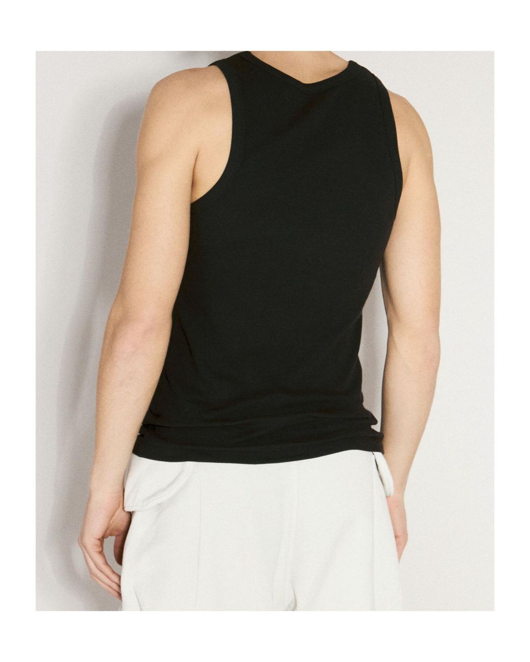 Entire studios Black Sleeveless Top for men