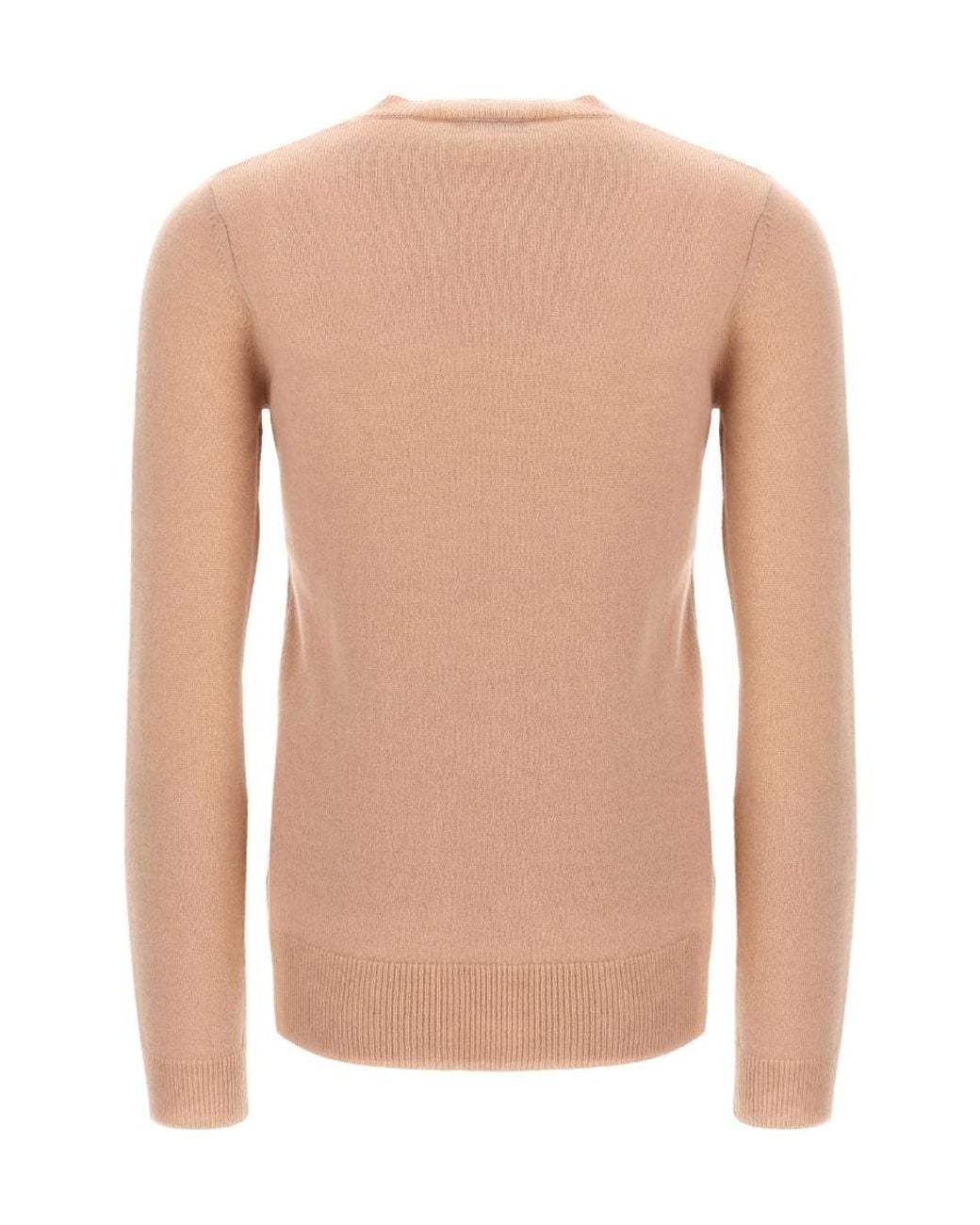 Max Mara Natural Long-Sleeved Round Neck Sweater