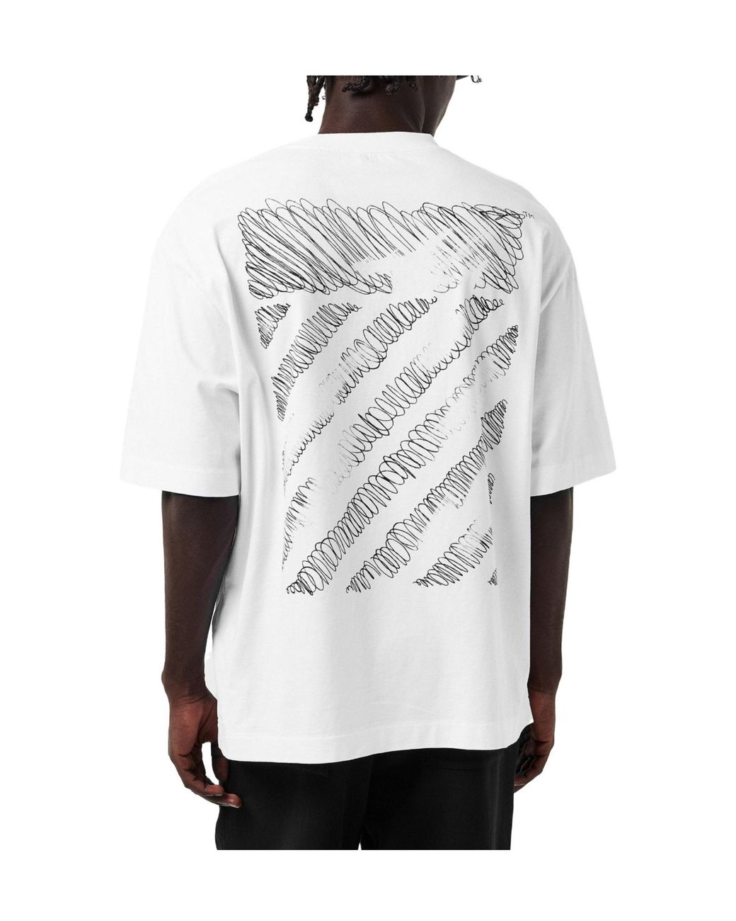 Off-White c/o Virgil Abloh White Scribble Regular Fit T-Shirt for men