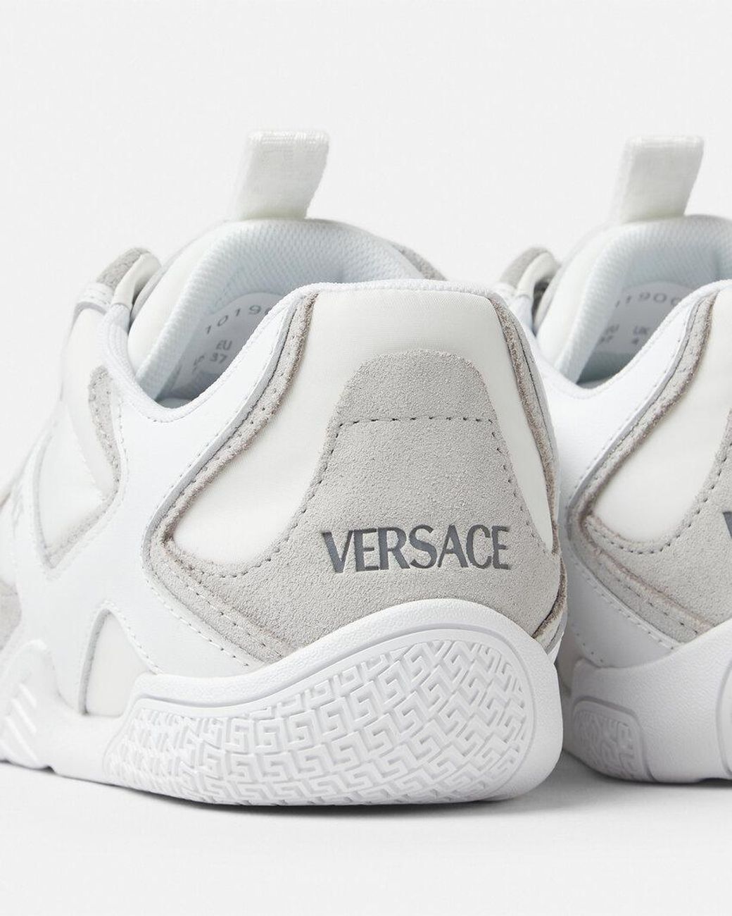 Versace White Galaxia Lace-Up Sneakers
